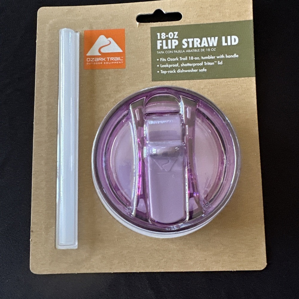 Ozark Trail Flip Lid Straw 40oz Tumbler Lid & Straw Combo Lilac Purple